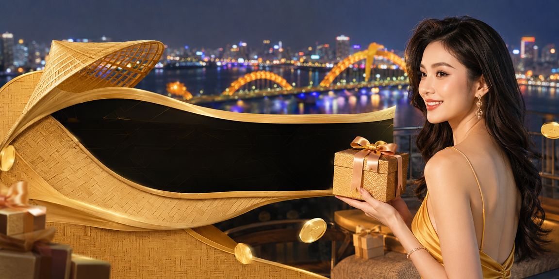 Người phụ nữ đội nón lá Đà Nẵng trải nghiệm ưu đãi VIP và giải trí trực tuyến trên điện thoại